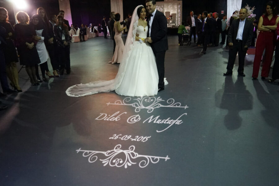 Bruiloft Trouwfeest Licht en Geluid Logoprojectie Amsterdam Sound2Light.nl