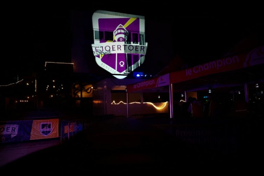 Licht projectie Le Champion Fjoertour sound2light