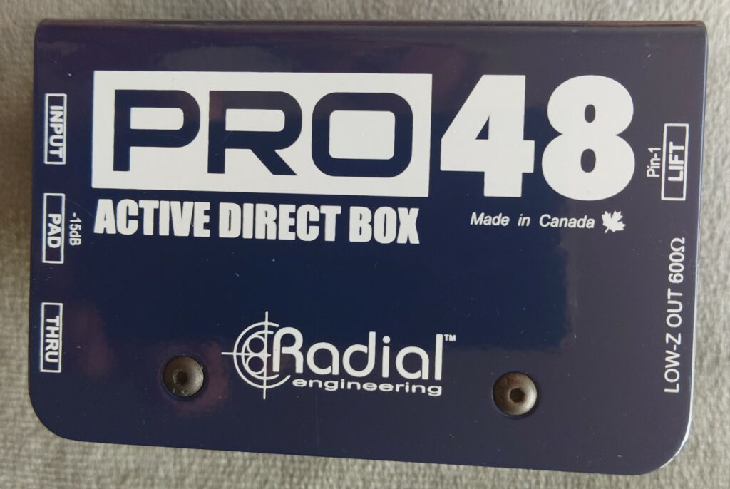 Di box huren Radial Engineering PRO48 Active Direct Box Blauw