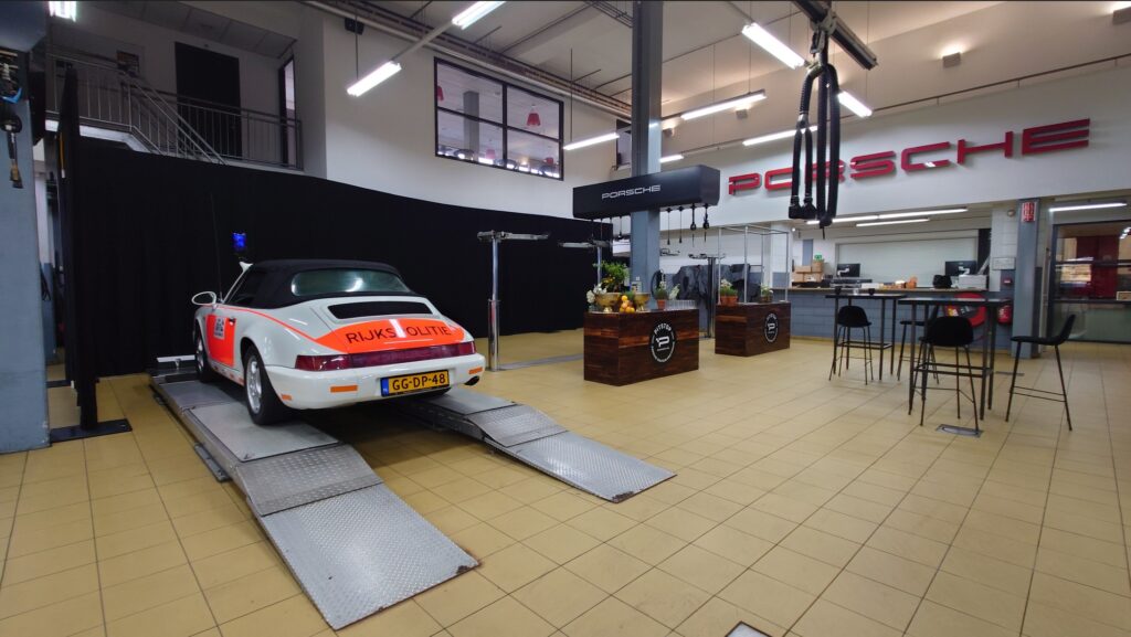 Pipe and Drape Porsche Event Sound2Light