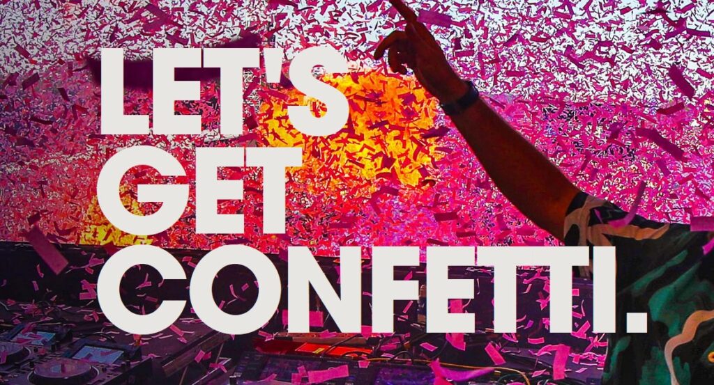 Confetti shooters huren