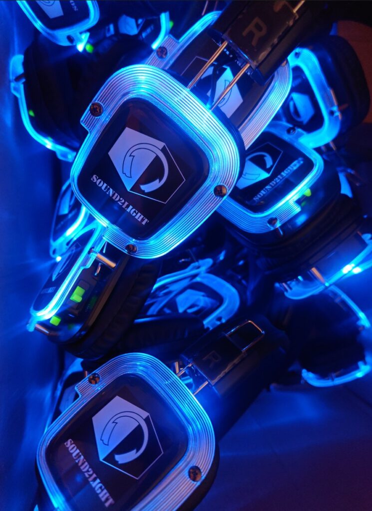 Silent disco huren Amsterdam Zaandam Sound2Light